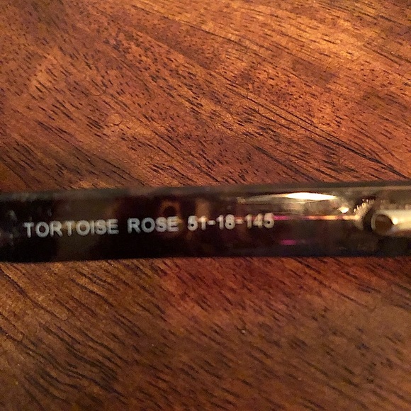 Excellent cond’n eyeglasses. Fill w/your own Rx. Tortoise rose. Case included - Picture 4 of 4